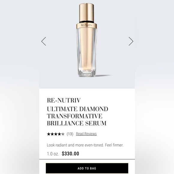 NEW Estée Lauder RE-NUTRIV ULTIMATE DIAMOND TRANSFORMATIVE BRILLIANCE SERUM - Picture 1 of 12
